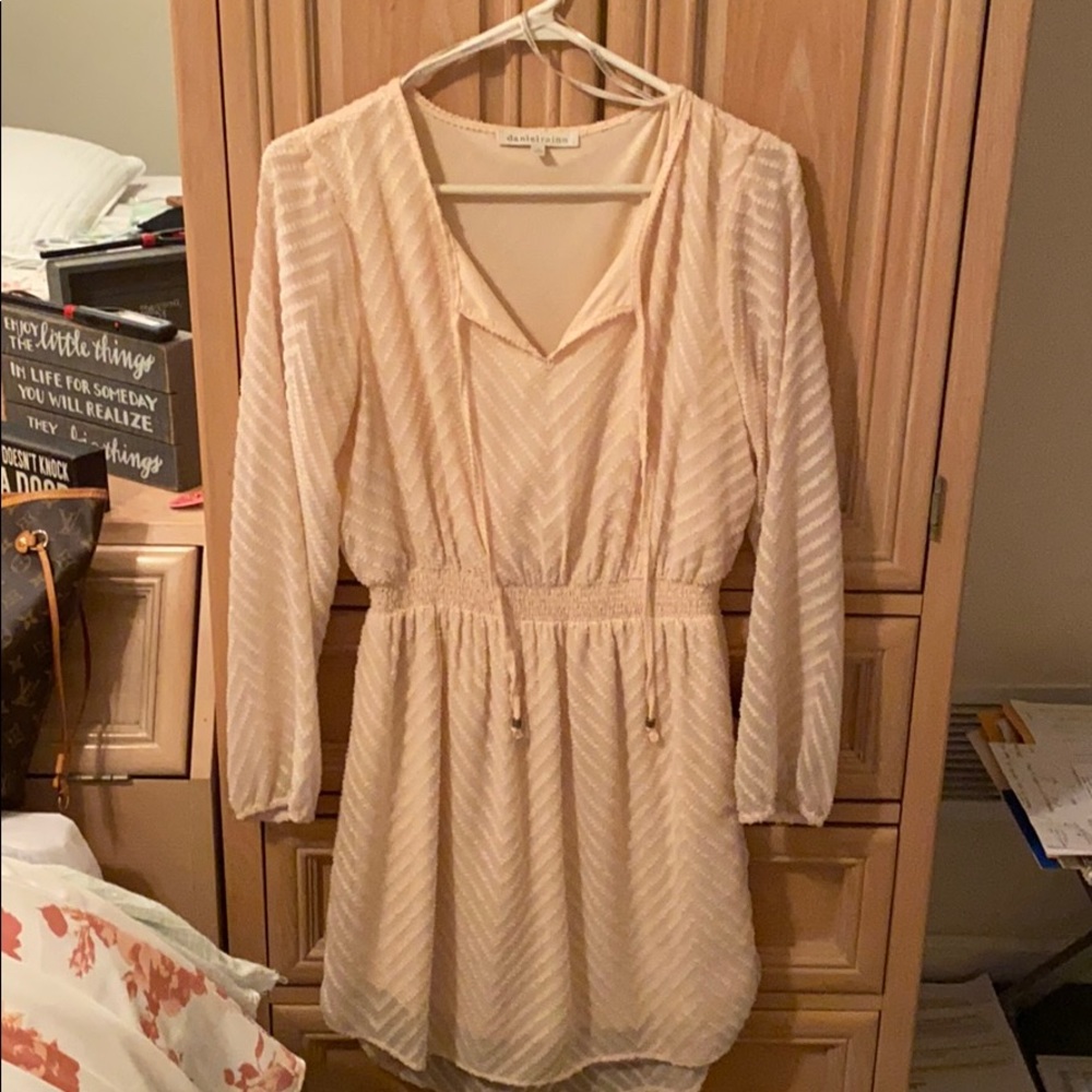 Daniel Rainm peach dress